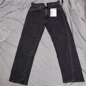 NWT Toteme Original Denim Twisted Seam Jeans Grey Wash 25/30